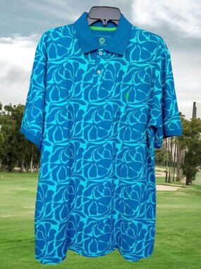 NEW!!! OCEAN CLUB BLUE 100% COTTON POLO SHIRT - SIZE XL